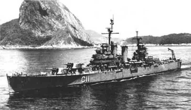 查德威克上将乘坐的旗舰“布鲁克林”号。（网络图）